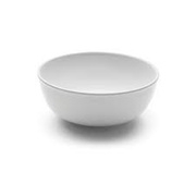 Ensaladera blanca redonda